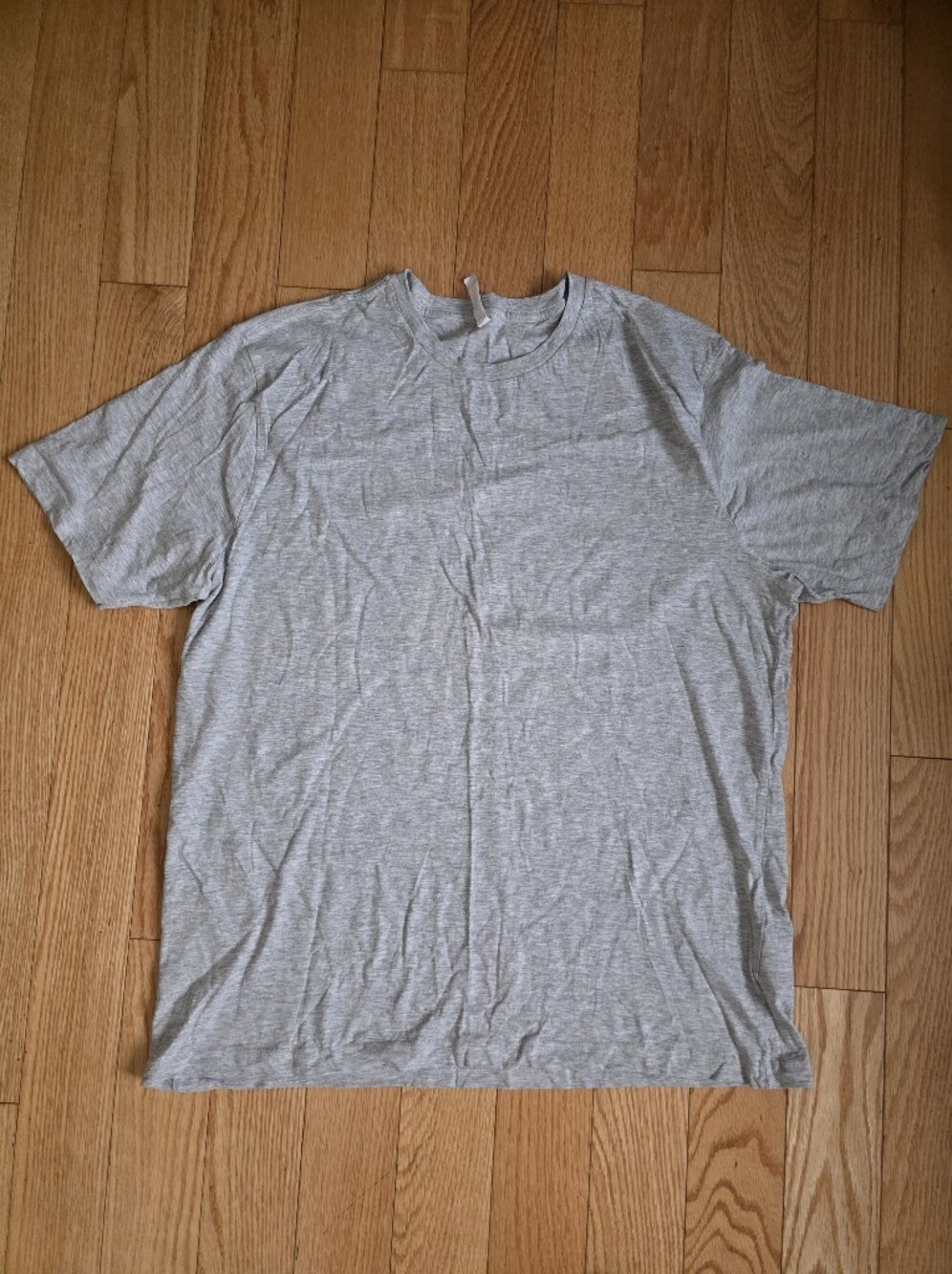 The Authentic T-Shirt Company Crew Neck T-Shirt, Gray, XL